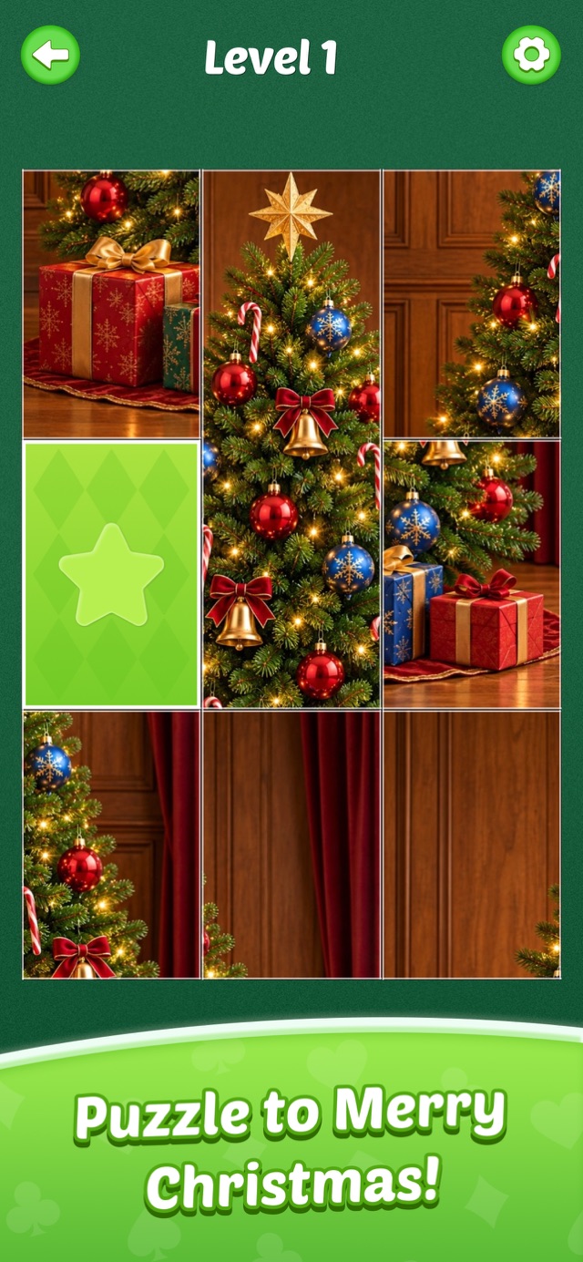 Pieceora Christmas jigsawcard puzzle